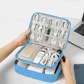 Cable Organiser Bag, Cable Organiser Travel, Travel Electronic Bag, Electronics Accessories Organiser, Cable Bag Organiser, Charging Cable Organiser, Travel Organiser, Charging Cable Bag (3 Layers
