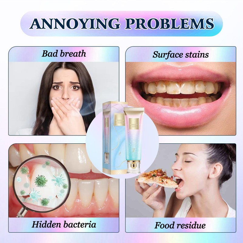 Dazzle White 2Pcs Niacinamide Whitening Toothpaste, Fresh Breath, Remove Tooth