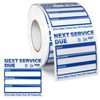 YIKIADA 500 PCS Oil Change Stickers Vinyl 2 Inches Clear Next Service Due Reminder Labels Writable Removable with No Residue for Car Auto Maintenance Vehicle Window Windshield