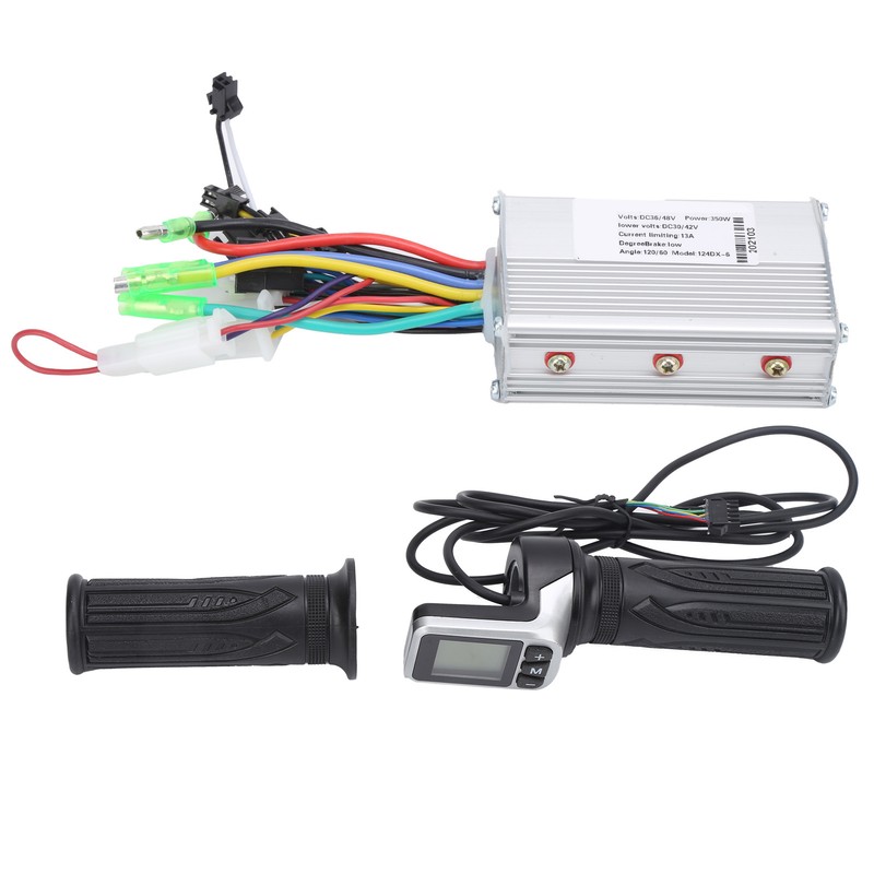 36V/48V 350W Brushless Controller and 124DX LCD Twist Throttle Set