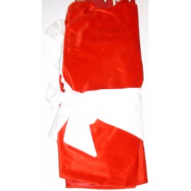 Holiday Living Christmas Tree Skirt 56 inches, Red w/White Bow, New w/Tag