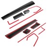 6Pcs Car Console Center Dashboard Cover Trim Decorative Stickers for