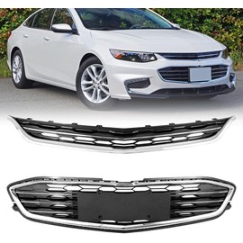 MATMACRO Front Bumper Grill Honeycomb Mesh Grille For 2016 2017 2018 Chevy Malibu Upper Lower Grille