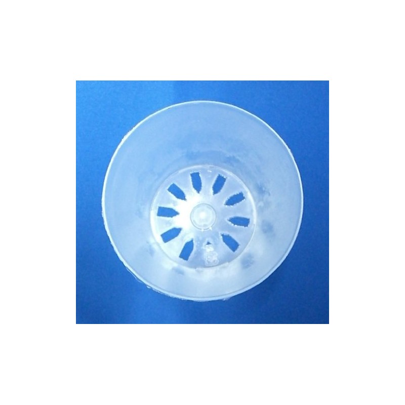 Translucent Plastic Pot, 3.5 inches (9.0 cm), 10 Pieces