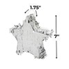 Mini Silver Foil Star Piñatas - 1.75" x 7" (Pack