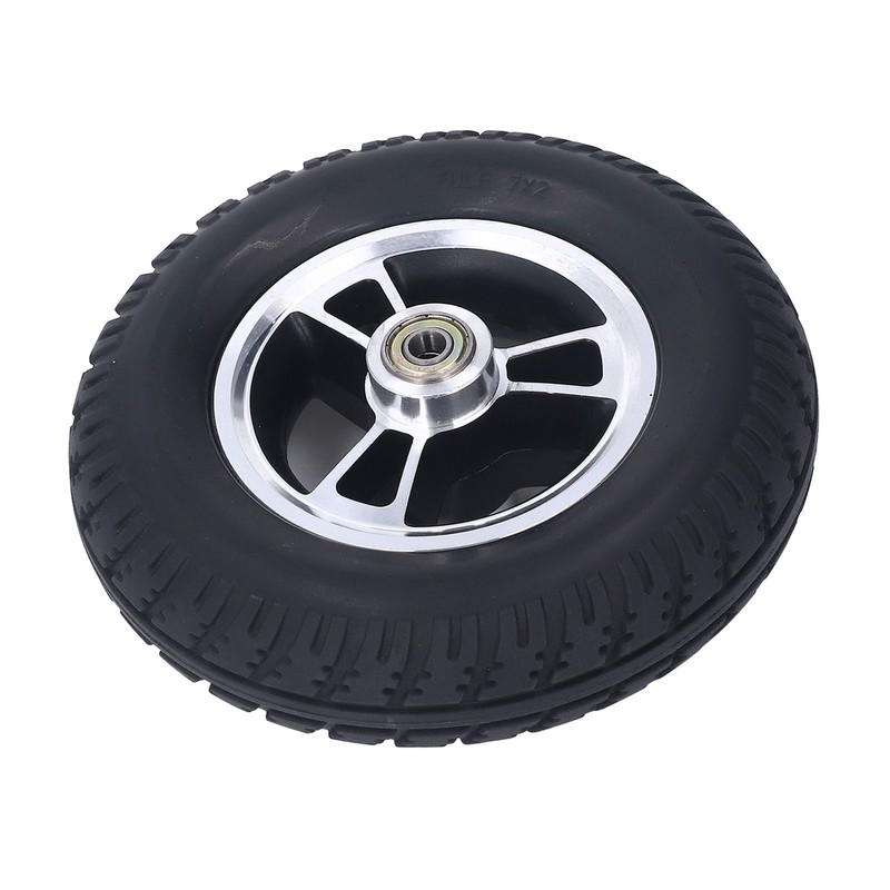 Wheelchair Wheel PU Wheel Alloy Steel Hub Anti Skid Walker