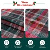 WenYa Christmas Plaid Tablecloth Wipe Clean Table Cloth Wipeable Plastic