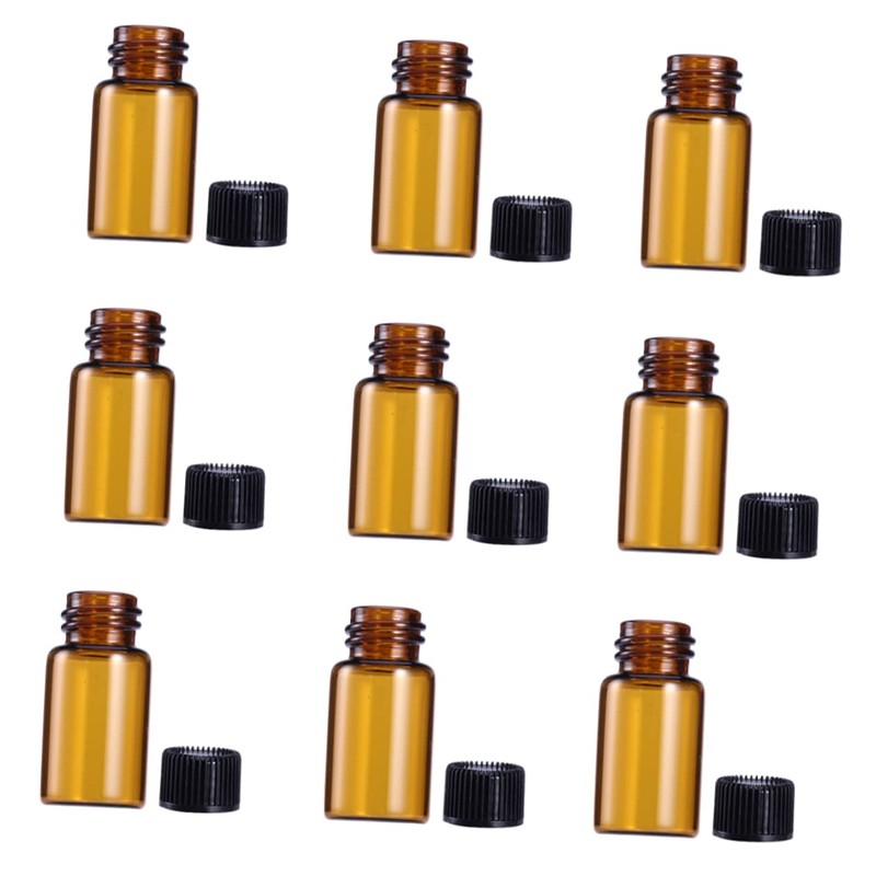 Ipetboom 9pc Mini Vial Bottles for Essential Oils Colognes and