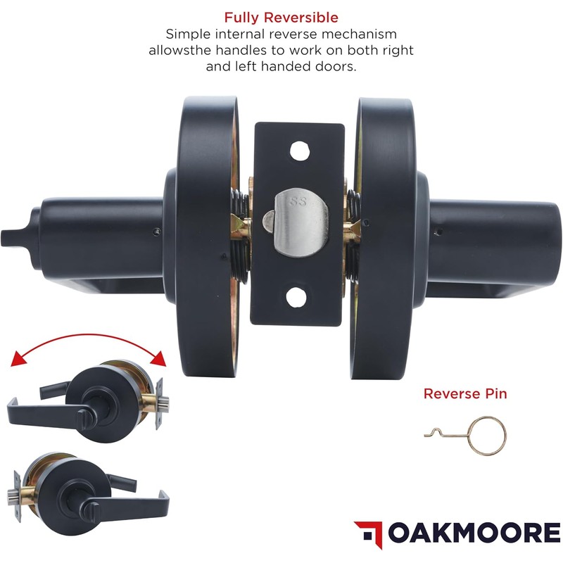 OAKMOORE Keyed Entry Commercial Door Handle | Heavy Duty Commercial