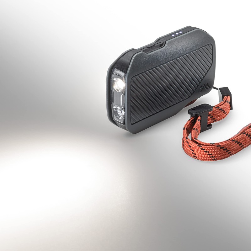 AMPEX Rechargeable Flashlight | 300 Lumen LED Flashlight, Waterproof, Red