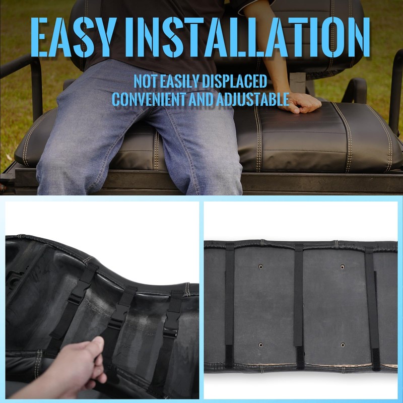 SHUNCHENXIANG 4PCS Golf Cart Seat Covers Kit fits Club Car