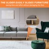 PATIKIL 3 1/2" Furniture Sliders, 8 Pcs Reusable Furniture Sliders
