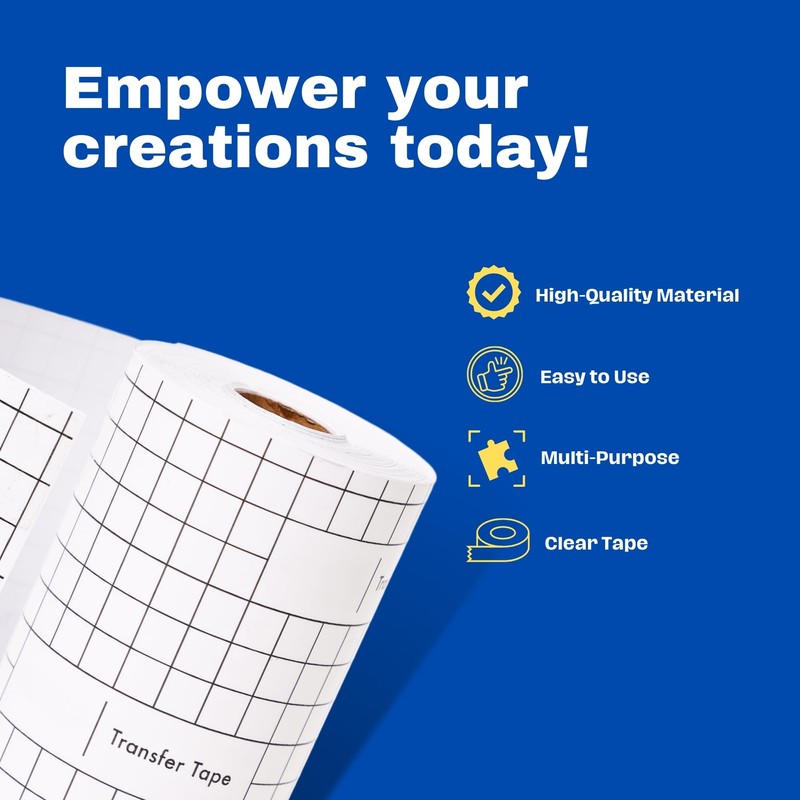 Transfer Tape for Vinyl - 6" x 100 Feet Clear