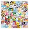 FMOST Stickers for Water Bottles, 100pcs Refreshing Vinyl Waterproof Stickers