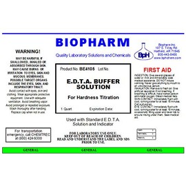E.D.T.A. Buffer Solution for Hardness Titration — 1 Quart (950 mL) Bottle | Ethylenediaminetetraacetic Acid