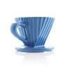 Chantal "Lotus" ceramic pour over coffee dripper, 8 Ounces, Blue