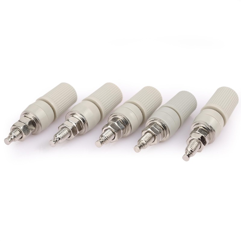 CLDIY Tin Brass Plated Insulated Binding Post Connectors for 5
