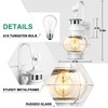 Lamomo White Outdoor Light,Exterior Front Porch Lights for House,Dusk to