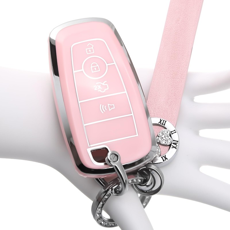 8T69T for Ford Key Fob Cover with Keychain Accessories