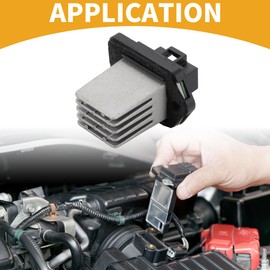 Partuto HVAC Blower Motor Resistor DoesNotApply Heater Blower Resistor for SsangYong Rexton 2001 Metal ABS Silver Black