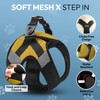 Gooby Soft Mesh X Step in Dog Harness - Yellow,