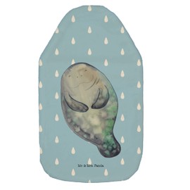 Mr. & Mrs. Panda Hot Water Bottle Seekuh Happy - Gift, Self-Love, Children's Hot Water Bottle, Girlfriend, Hot Water Bottle with Cover, Hot Water Bottle Cover