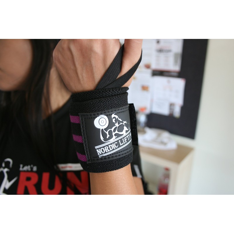 Wrist Wraps + Lifting Straps Bundle (2 Pairs) for Weightlifting,