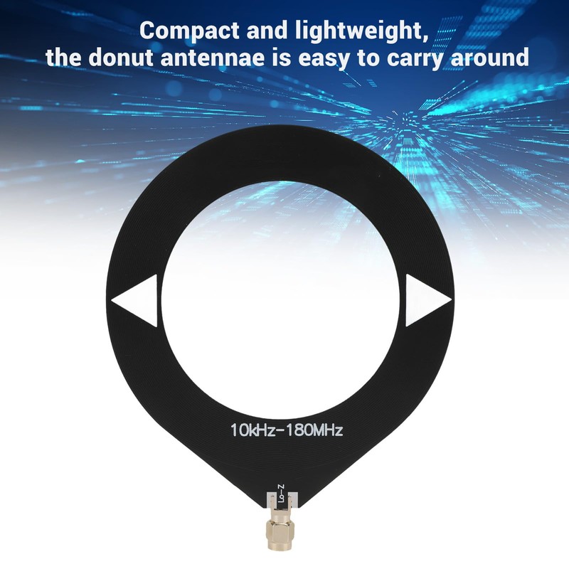 Donut WB Antennas, 10k - 180MHz Loop Antennas, SMA Plug