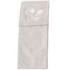 Senko New Silhouette 68682 Grey Leaf Embroidered Cotton Fabric Paper