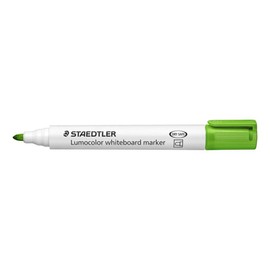 Rotulador staedtler lumocolor 351 para pizarra blanca punta redonda 2 mm recargable color verde claro