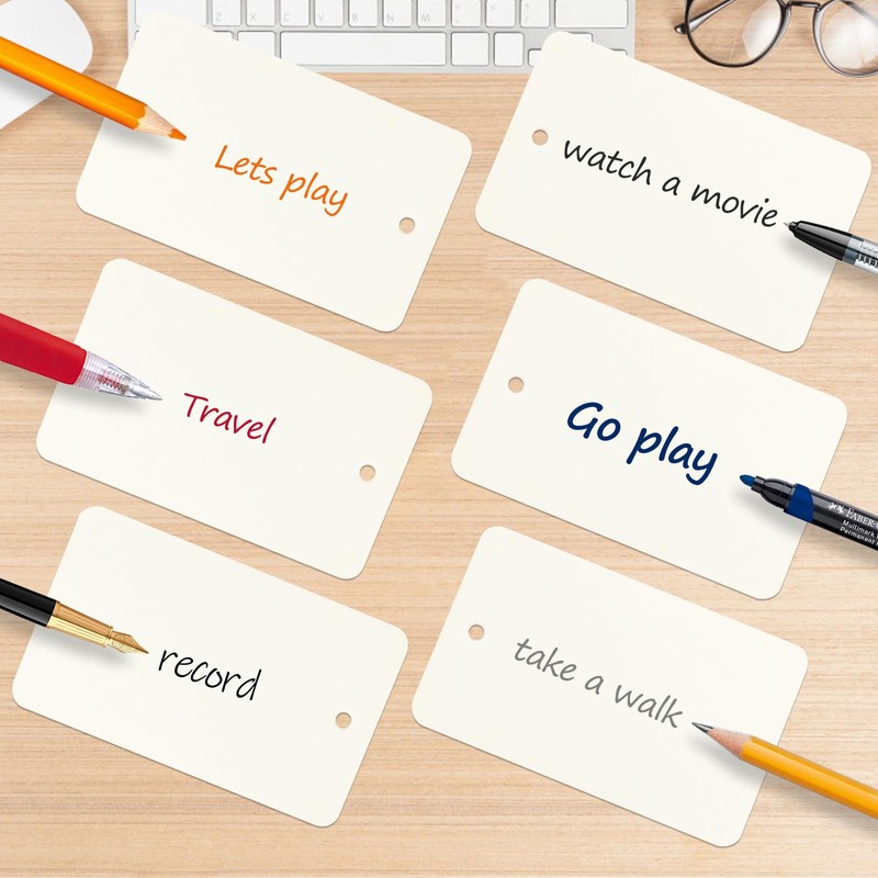 300 Blank Notebooks, Mini Word Card with Keychain, Vocabulary Book