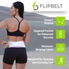 FlipBelt Zipper - White - S, White, Small