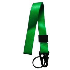 PAC Supplies Global Colourful Wrist Strap Lanyard With Keyring - Choose Your Colour (Green)