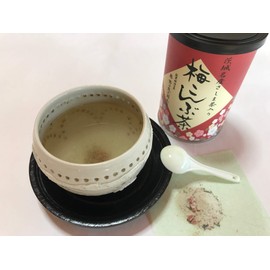 Plum Kelp Tea Plum Kobu Tea Noguchi Kumataro Tea Garden with Ibaraki Specialty Sashima Tea, Plum Kombu Tea, 2.8 oz (80 g) (40 g x 2 Bags), Set of 3 Cans