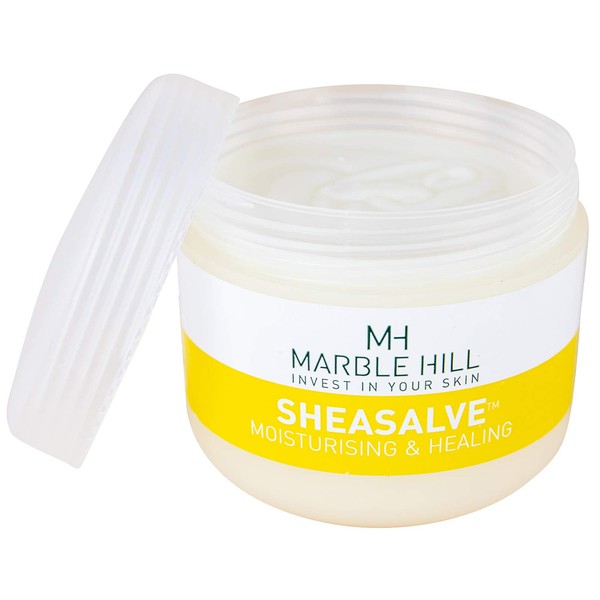 Marble Hill SheaSalve 100% Shea Butter 100g Soothing Balm for Skin Prone to Eczema, Dry Skin, Psoriasis, Cracking Hands, Nails, Pregnancy, Stretch Marks - Nappy Rash, Dribbling, Massage