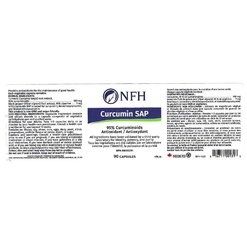 NFH NFH - Curcumin SAP - 90 Capsules