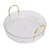 Round Storage Tray 360 Degree Rotating Waterproof Clear Desktop Organizer