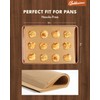 220 Pcs Unbleached Parchment Paper Baking Sheets, Baklicious Pre-cut Heavy