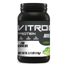 Aminoácido Suplemento En Polvo 1kg Vitron Protein 200servis