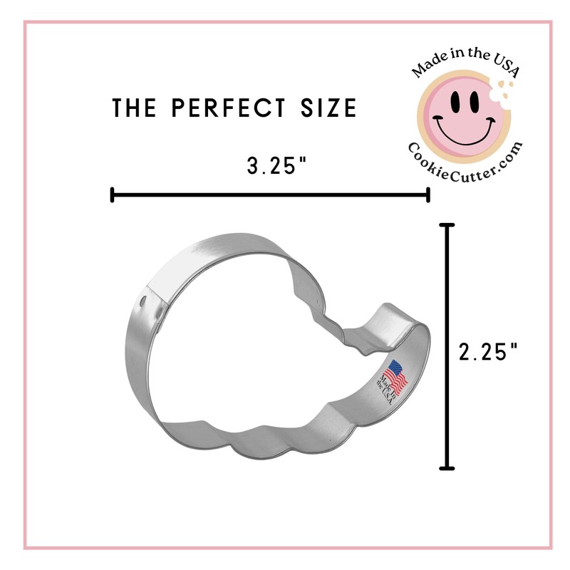 Cornucopia Cookie Cutter 3.25 Inch - Made in the USA