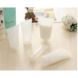 24pcs 5ml/10ml/15ml/20ml/30ml Empty Refill Clear Plastic Travel Cosmetic Makeup Soft Tube Container Bottle Shower Gel Body Lotion Shampoo Cleanser Packing Sample Bottle (5ml)