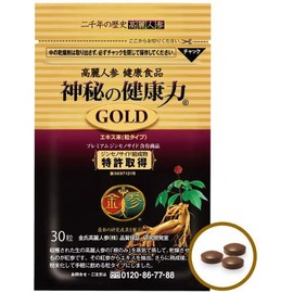 Ginseng Ginseng Grain Type Mysterious Health Power, Gold, 30 Tablets