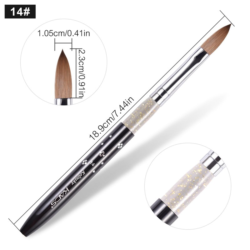 KADS Kolinsky Sable Nail Brush (Size 14)