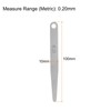 sourcing map 5pcs Feeler Gauge 0.2mm Thickness Gauge 65MN Steel