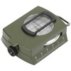 DC60‑2A Aluminium Alloy Foldable Multifunctional Luminous Compass Outdoor SuppliesArmy Green