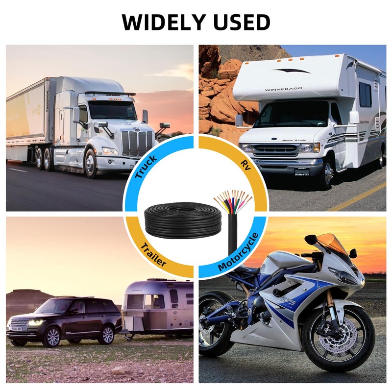 Yinaolan 13 Core Trailer Cable 5 m Tow Rope 13