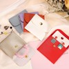 sourcing map 6 Pcs Mini Jewelry Pouch, 8 PU Leather