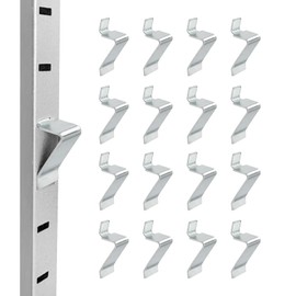 16 Pcs Metal Shelf Support Clips Compatible with Sandusky Metal Cabinet - Removable Shelf Clips Fits for Most Kinds of Metal Cabinets