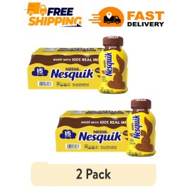 Nesquik 2 Pack Nesquik Chocolate Milk Beverage 8 fl. oz., 15 pk. Free Shipping
