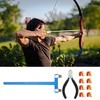 Archery Bow String Nocking Points Set with T Square Ruler